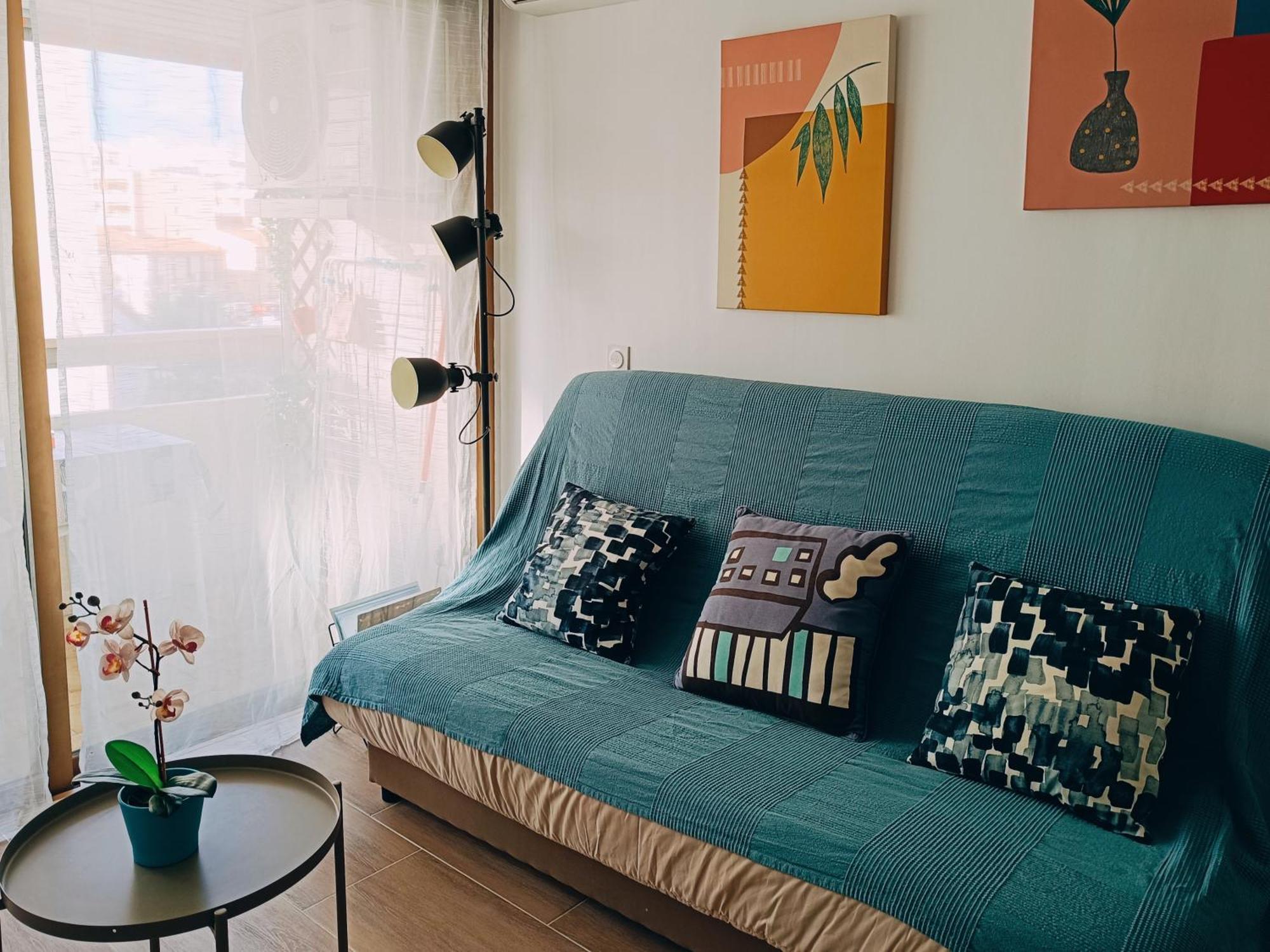 2 Pieces Climatise Avec Balcon Dans Le Vieil Antibes, Residence Avec Ascenseur Eksteriør bilde